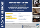 Inserat_Rathausstüberl in Hofkirchen i.M. - Pächter gesucht!